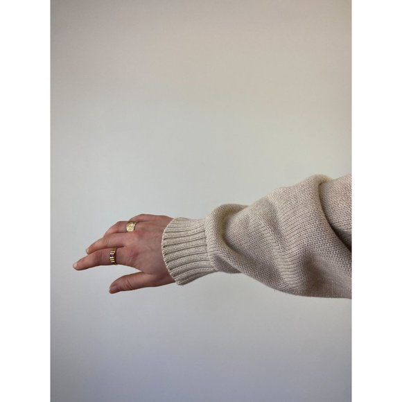 L.L. Bean Vintage Cream Neutral Knitwear Sweater Cardigan Men's Large - Picture 4 of 4